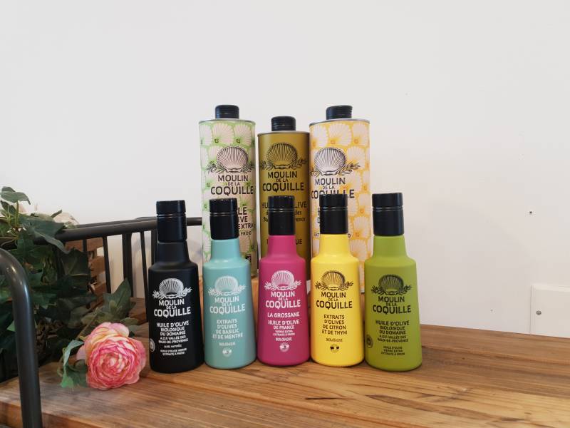 Les huiles d'olives du moulin de la coquille