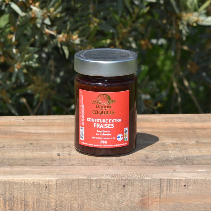 Confiture de fraise artisanale du Moulin de la Coquille