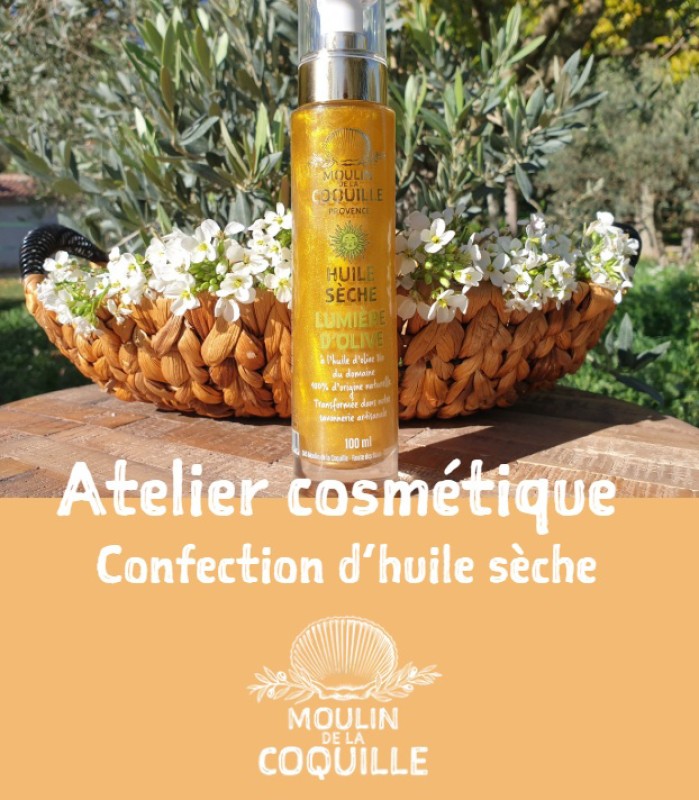 Atelier de fabrication d’huiles sèches : créez votre soin personnalisé au Moulin de la Coquille