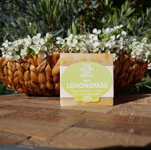 Savon artisanal Lemongrass du Moulin de la Coquille