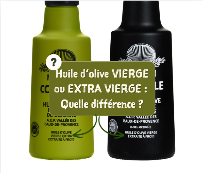 Huile d'olive vierge ou extra vierge