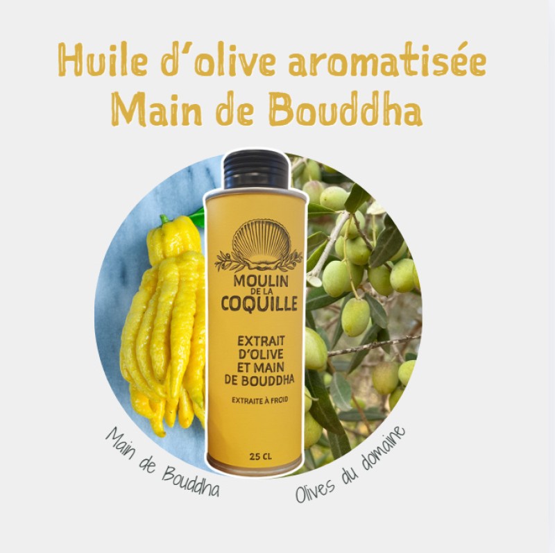 Notre nouvelle huile d’olive à la main de Bouddha : une création parfumée du domaine
